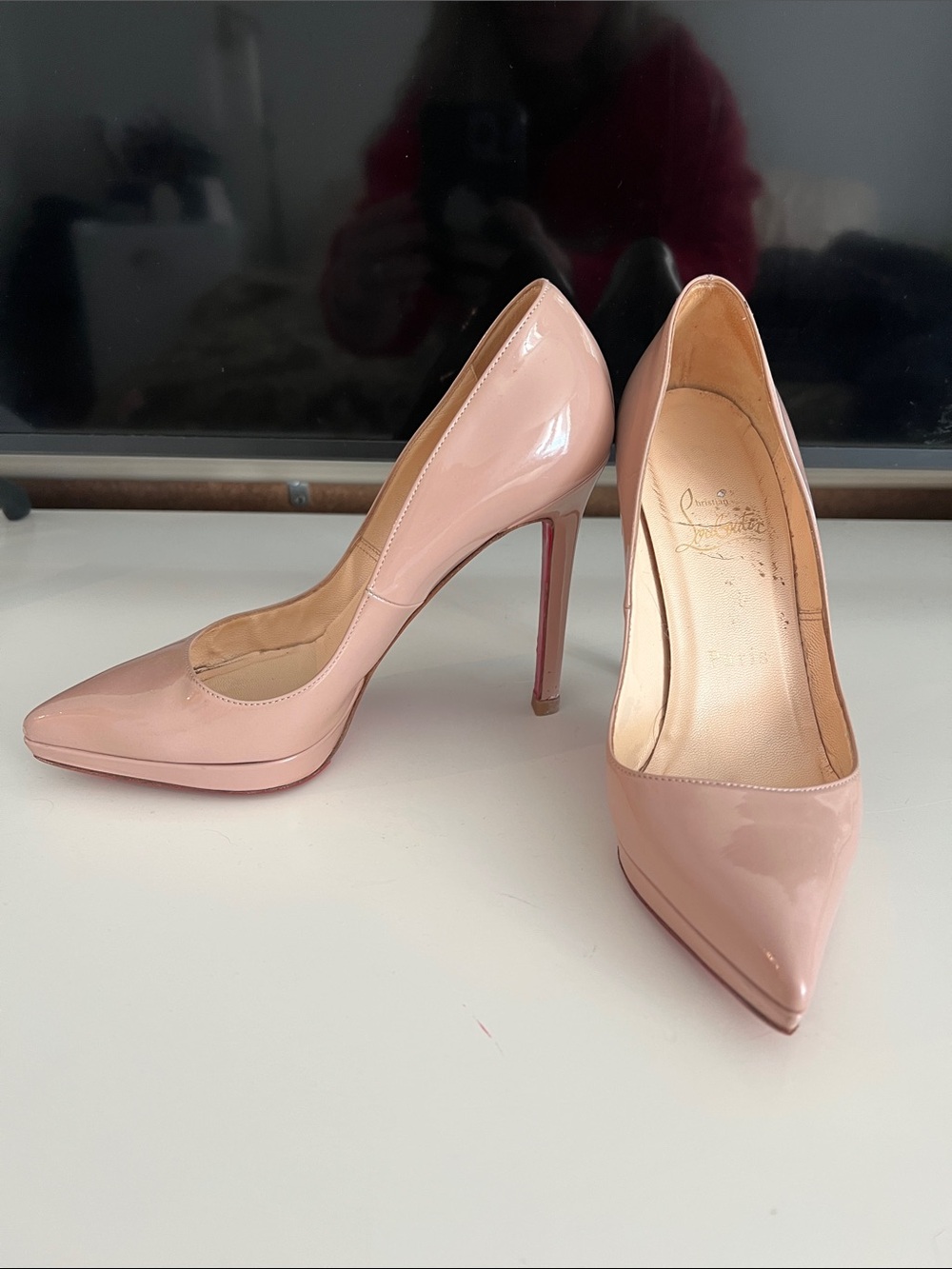 Christian Louboutin Patent Leather Pointed-Toe Pumps
